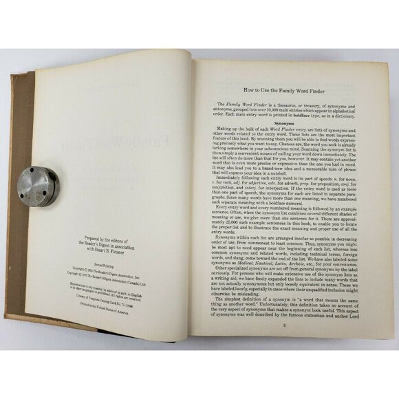 Reader's Digest Family Word Finder, Second Printing, 1975, Thesaurus Good (B166) - Picture 5 of 6